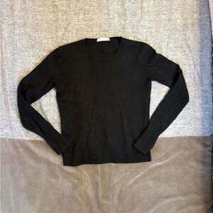 Classic Black Cashmere Women's Sweater
